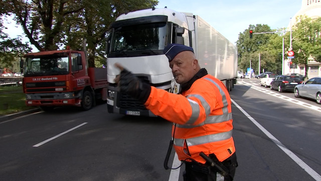 Liège: Contrôles de police pour les camions de plus de 7,5 T