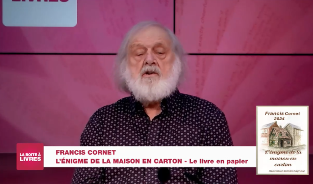 Francis Cornet, L'énigme de la maison en carton (le livre en papier)