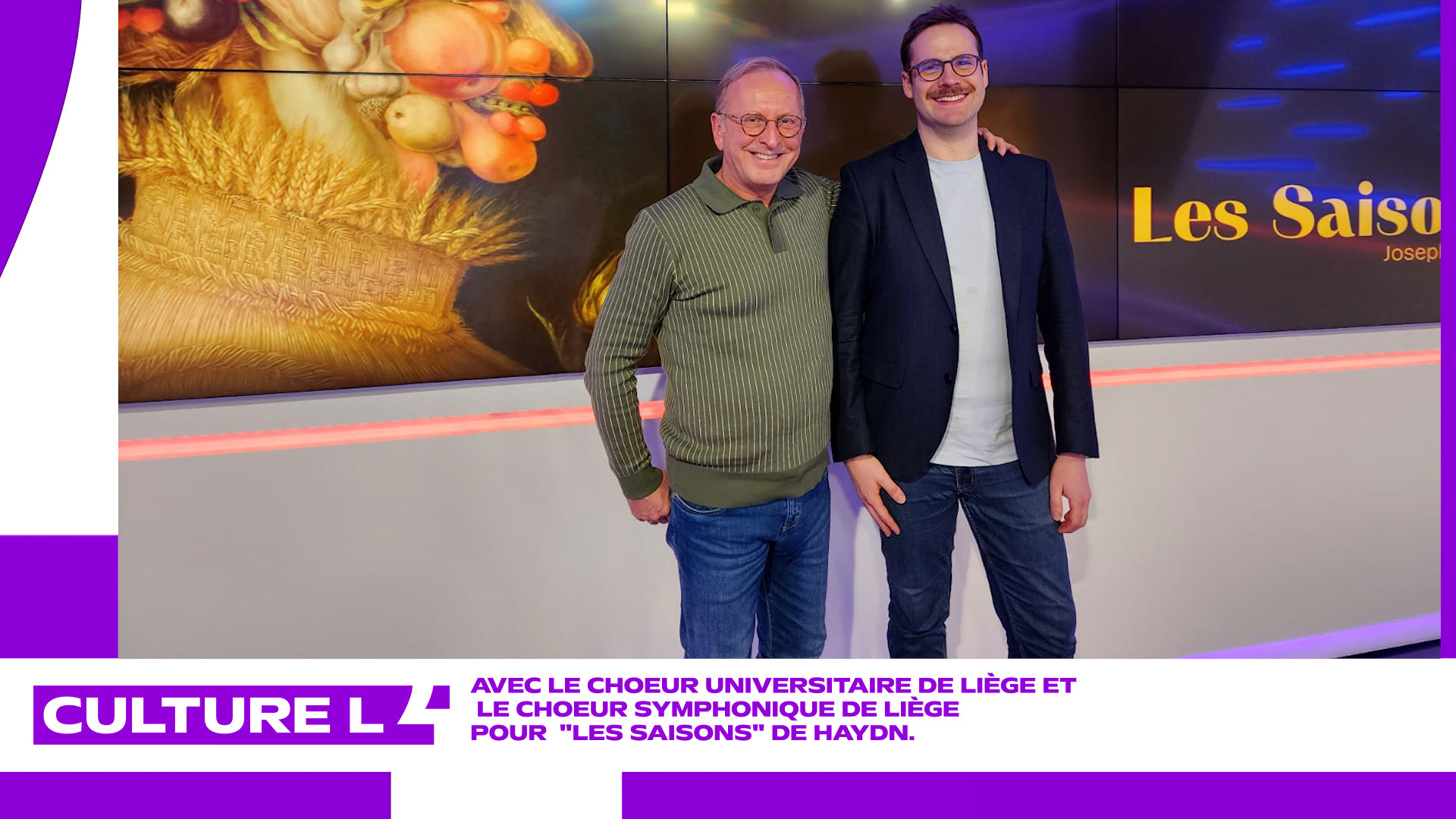 avec le choeur universitaire de Liège pour "Les saisons" de Haydn