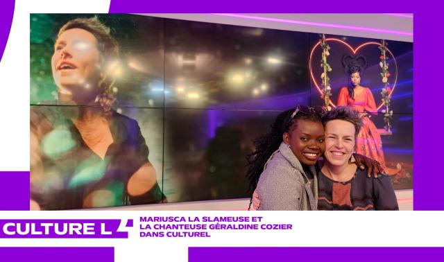 avec Mariusca la Slameuse et la chanteuse Géraldine Cozier