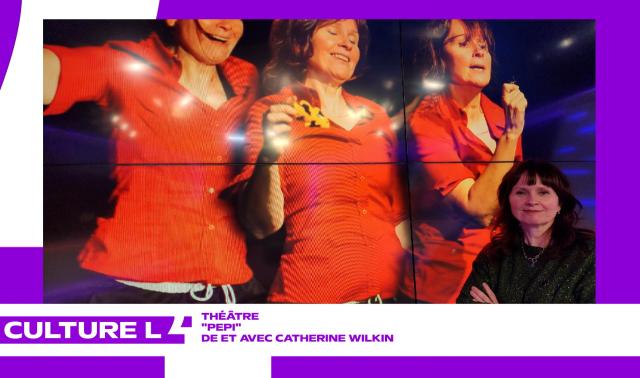 avec Catherine Wilkin pour son seule-en-scène "Pepi"