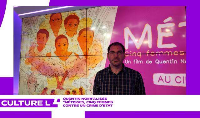 avec le réalisateur Quentin Noirfalisse pour "Métisses,  5 femmes contre un crime d'état"