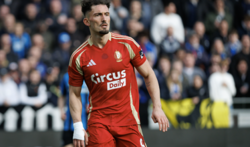 Andi Zeqiri, le dernier transfert du Standard au mercato, lors de sa précédente saison à Liège