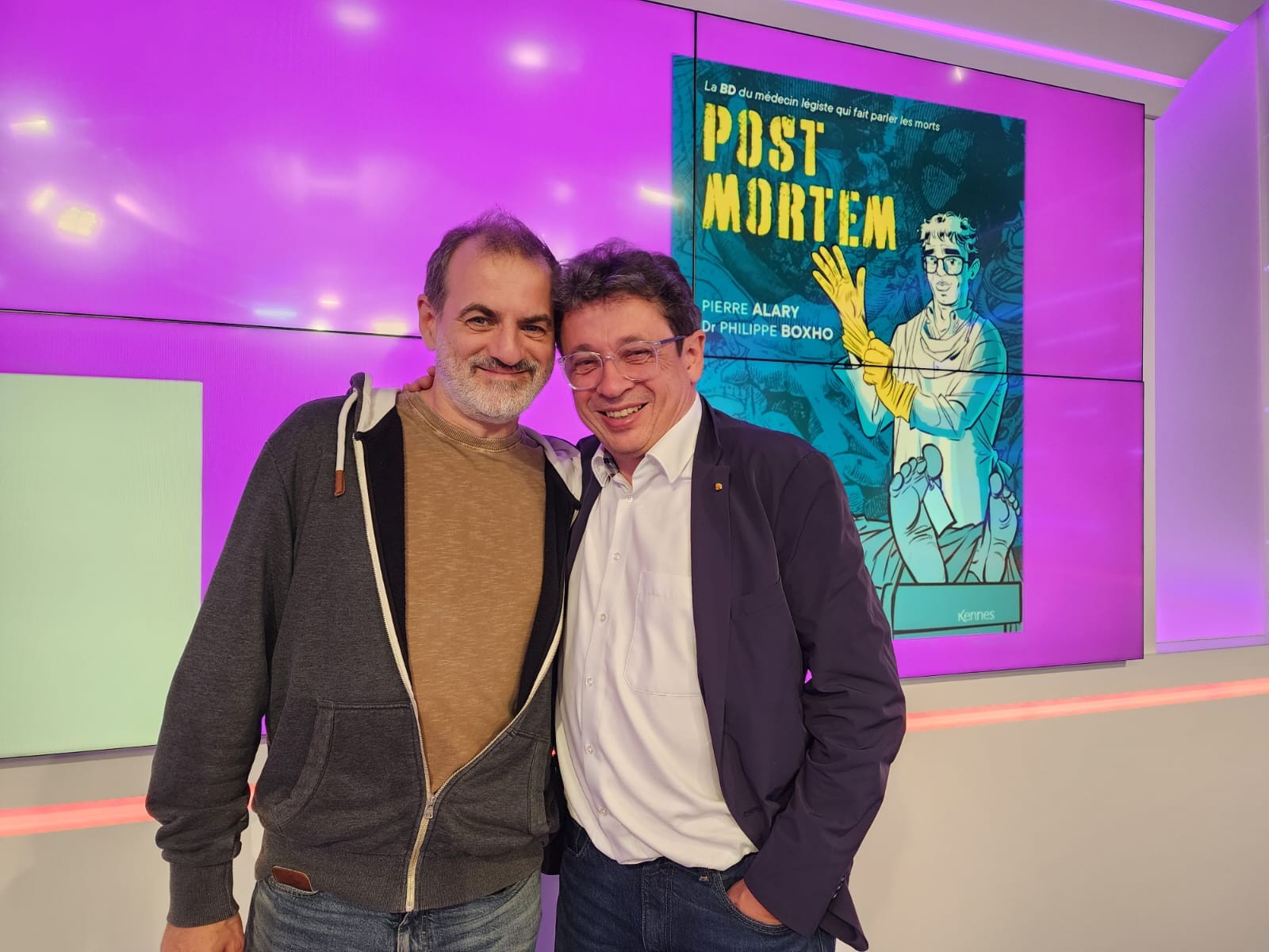 Culturel 4 — Le médecin légiste Philippe Boxho et le dessinateur Pierre Alary présentent la BD "Post Mortem"