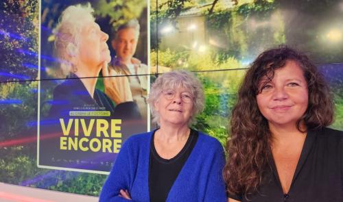 avec les réalisatrices Agnès Lejeune et Gaëlle Hardy pour "Vivre encore"