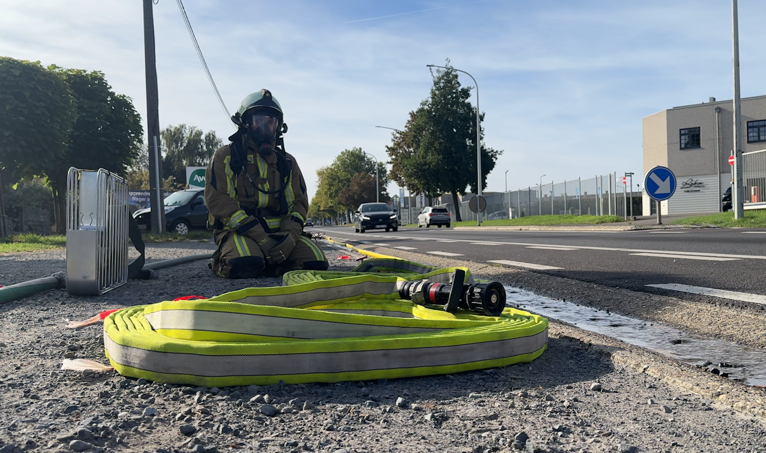 Fuite de gaz : un exercice grandeur nature pour tester la coordination des secours en Hesbaye