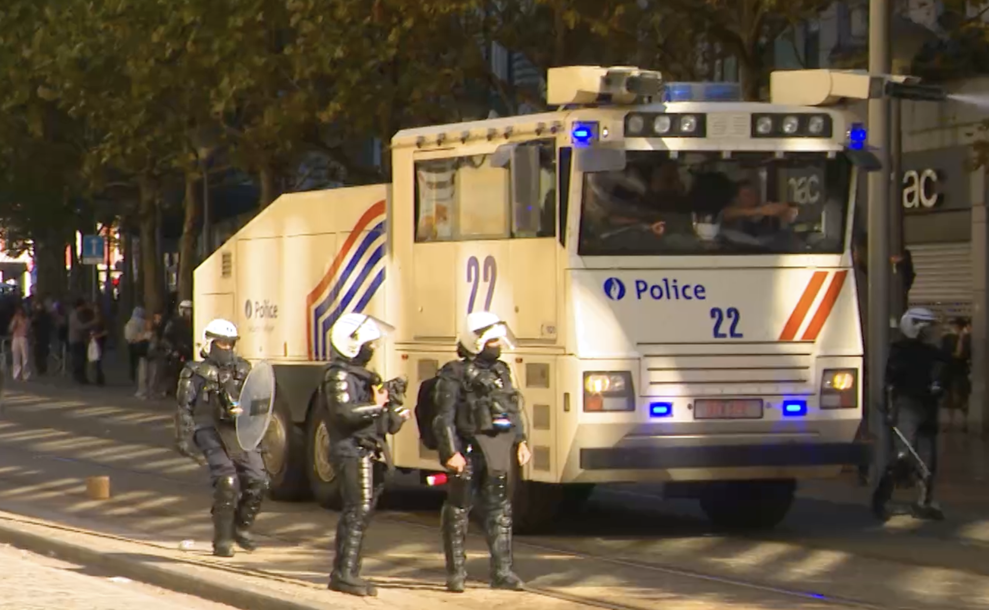 Une soirée sous haute tension dans le centre de Liège