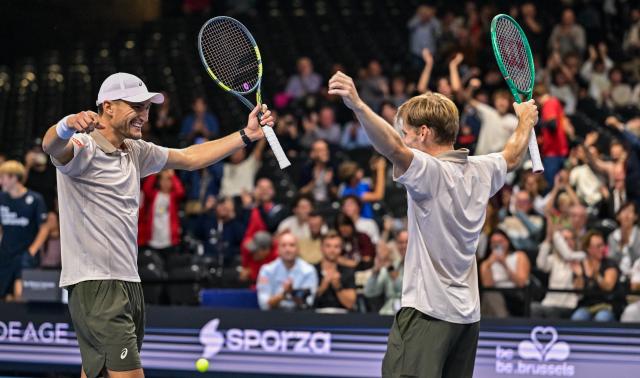 Victoire de la paire Collignon - Goffin à l'Open de Bruxelles