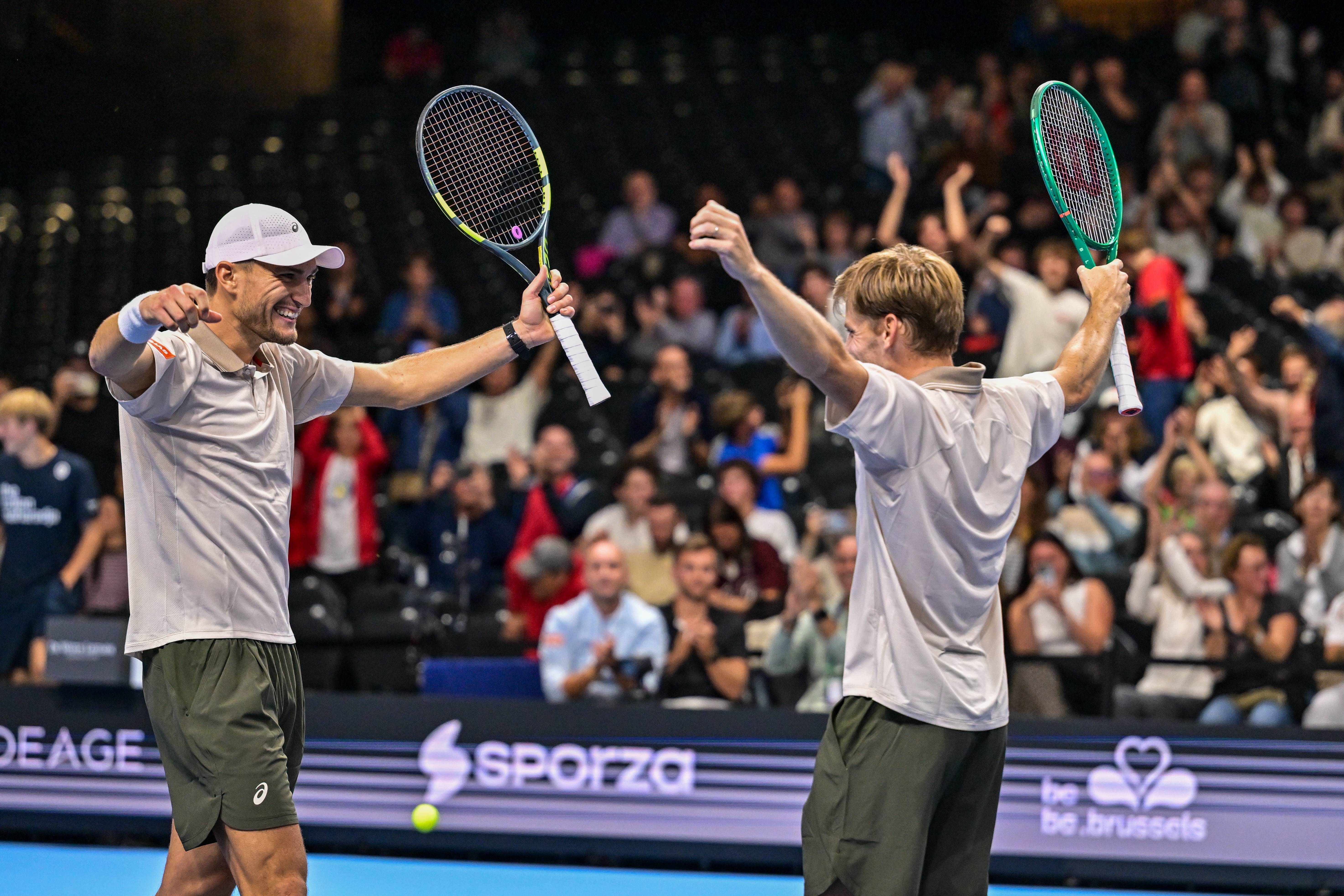 Victoire de la paire Collignon - Goffin à l'Open de Bruxelles