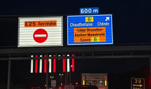 A602 : tunnel fermé dans les deux sens à Angleur en raison d’un problème technique