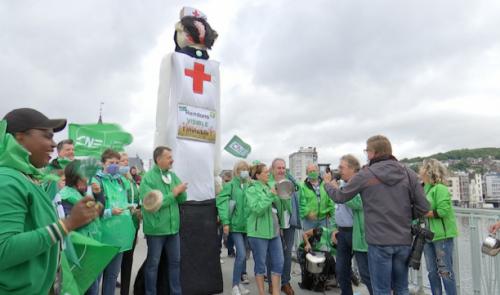Une centaine de travailleurs du secteur non-marchand mobilisée ce jeudi à Liège