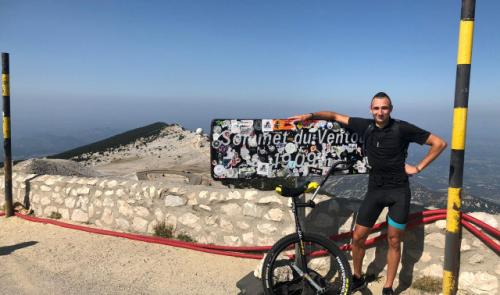 Exploit d'un monocycliste visétois sur le Ventoux