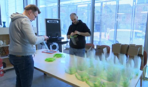 700 visières de protection fabriquées au Fablab de Liège