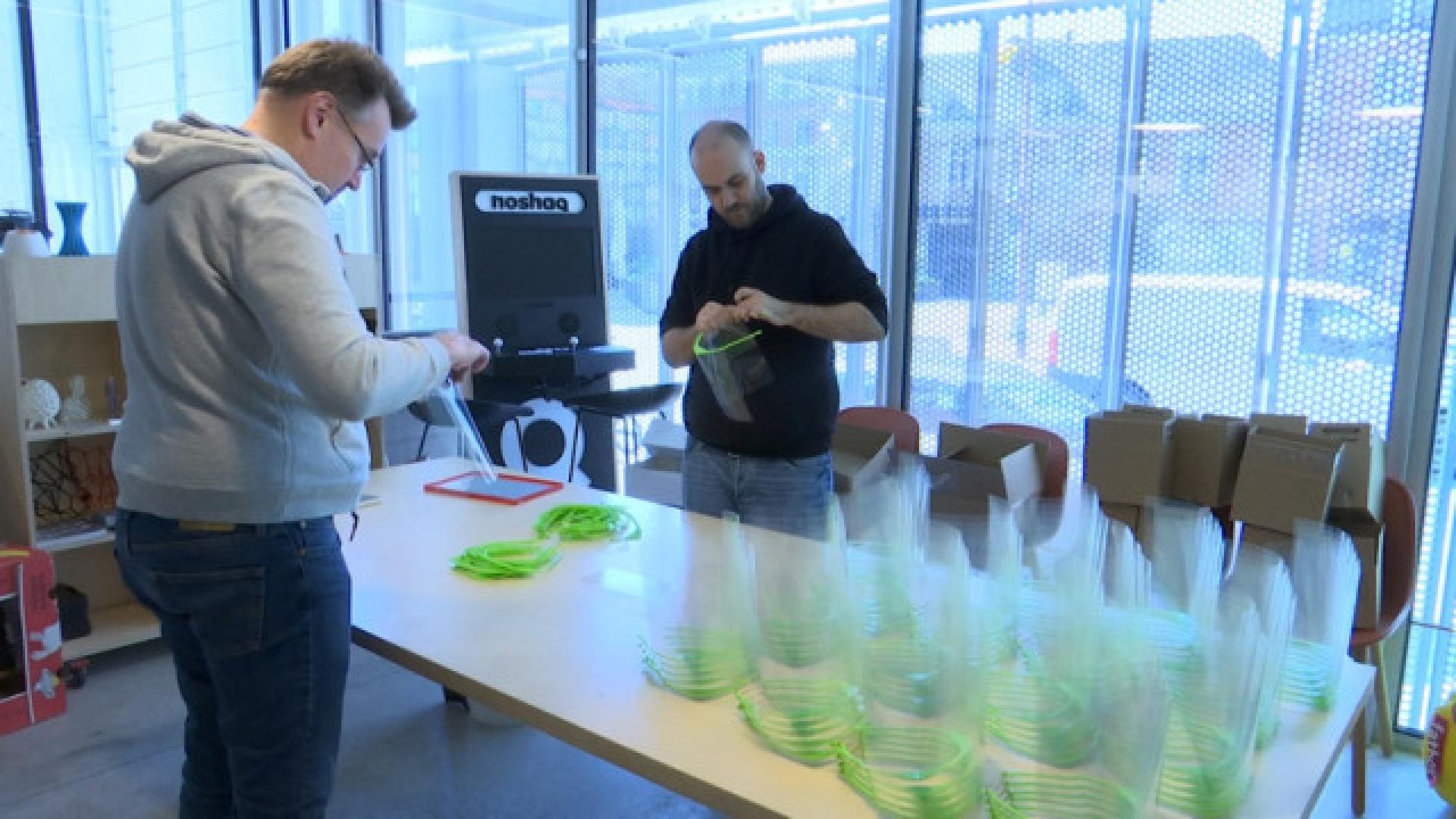 700 visières de protection fabriquées au Fablab de Liège