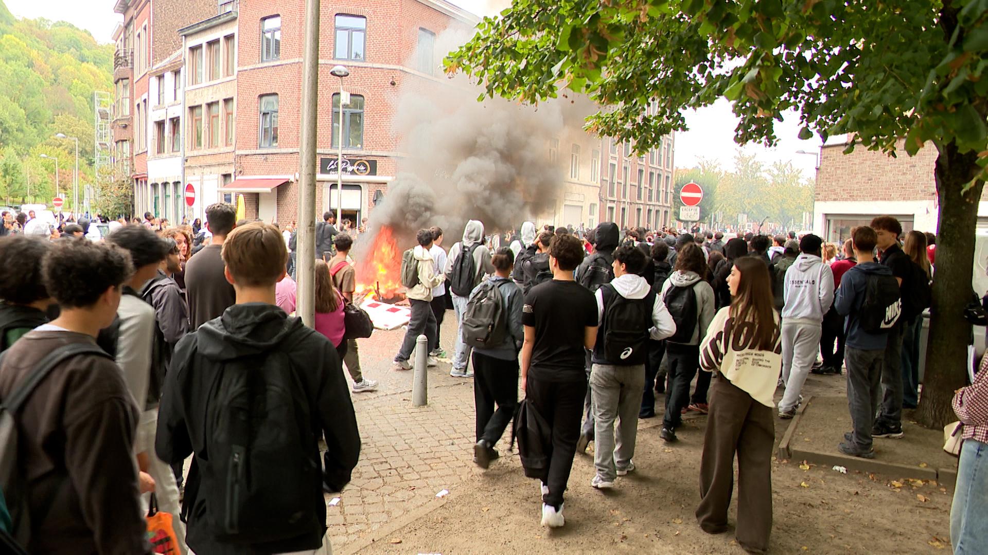 Débordements étudiants à Liège