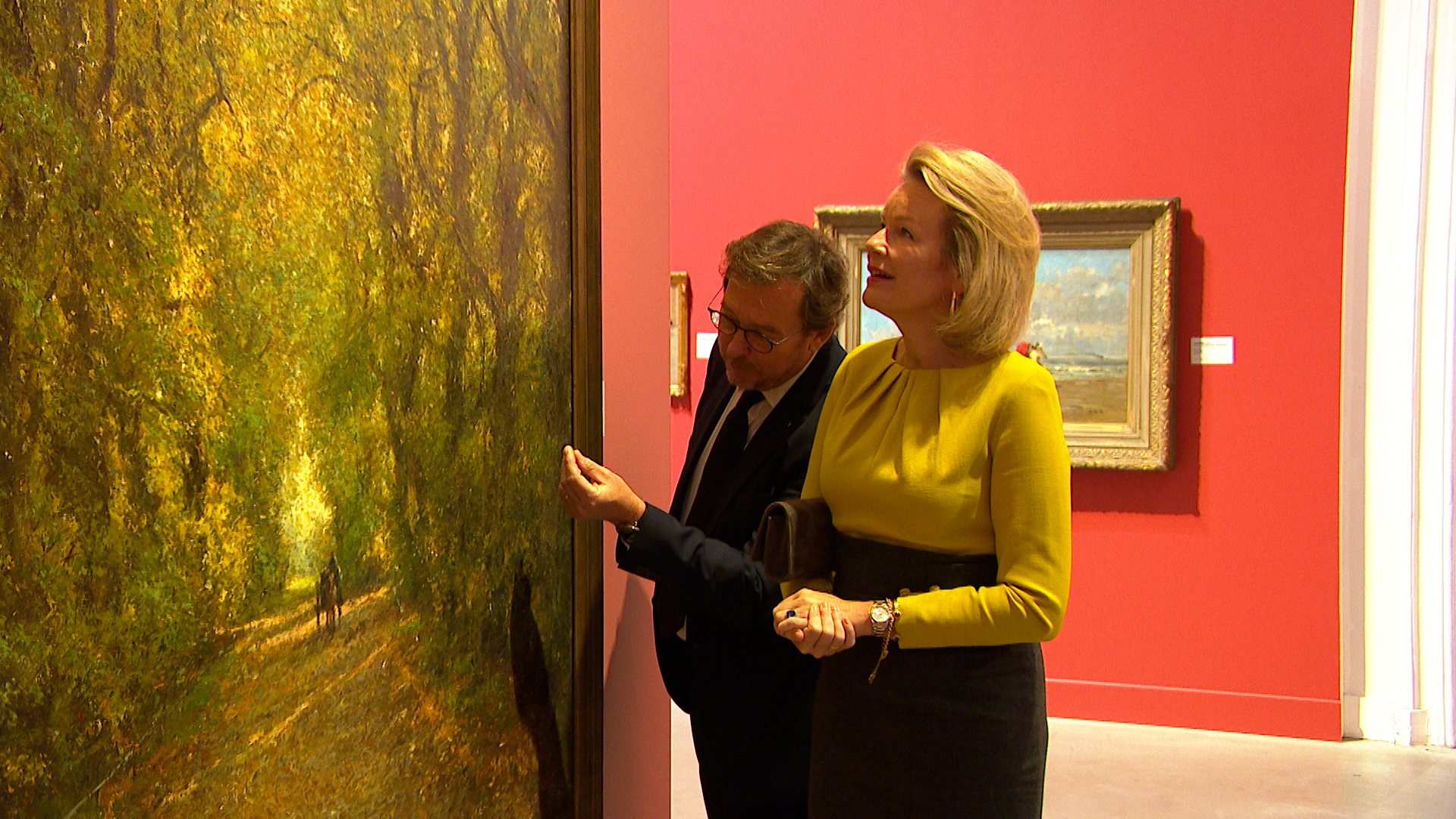 La reine Mathilde en visite à la Boverie
