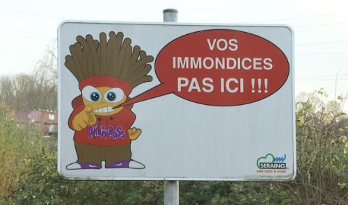 Diminution des déchets clandestins à Seraing