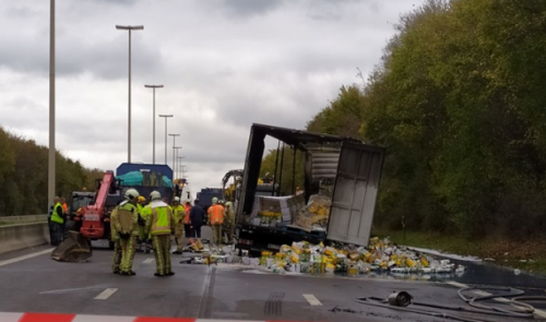 A l'arrêt sur la E42 depuis plus de 3 heures