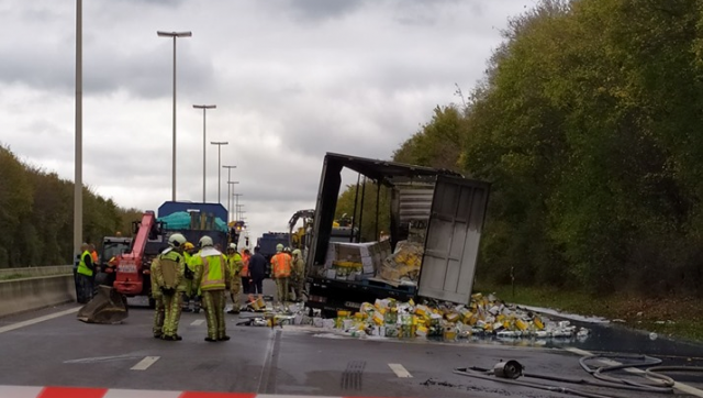 A l'arrêt sur la E42 depuis plus de 3 heures