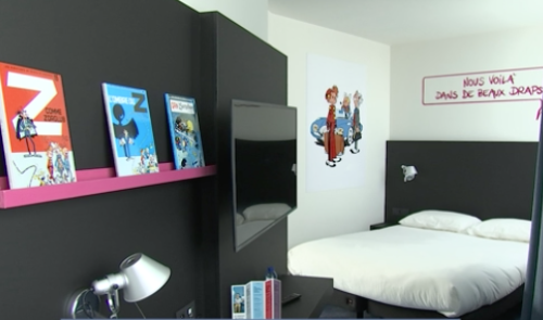 Bandes dessinées dans l'Ibis Styles de Liège