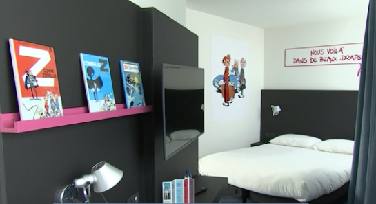 Bandes dessinées dans l'Ibis Styles de Liège