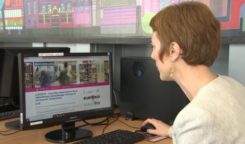 Bibliothèque Chiroux : toujours accessible en ligne