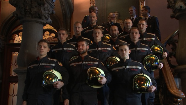 Pompiers: Remise des casques