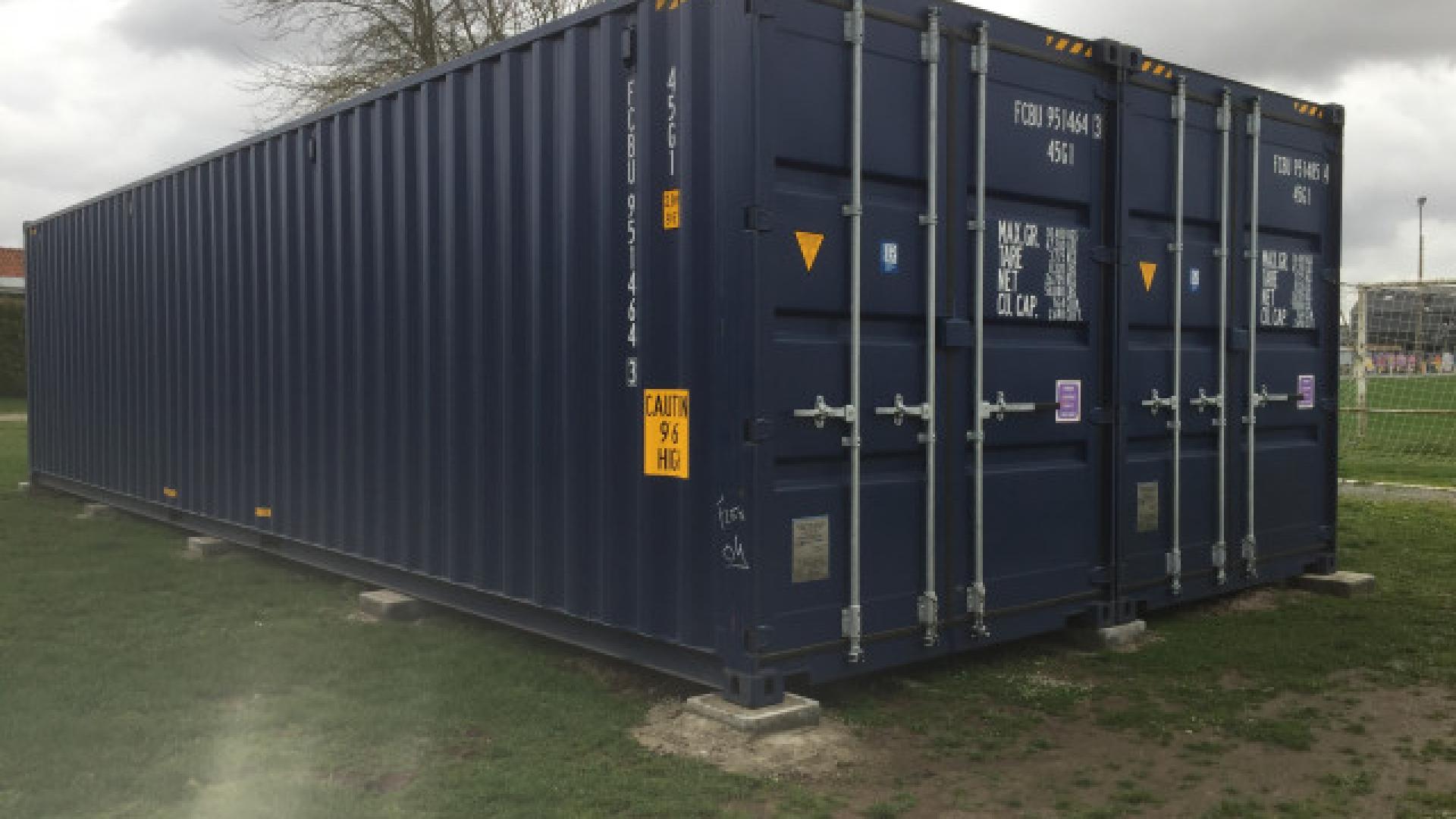 Des containers feront office de buvette