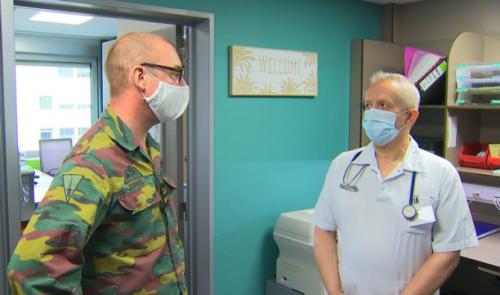 Des militaires viennent à l'aide des hôpitaux liégeois