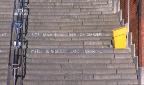 Les escaliers de Bueren ont des messages à faire passer