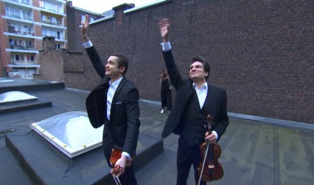 Deux virtuoses russes sur les toits de Liège !