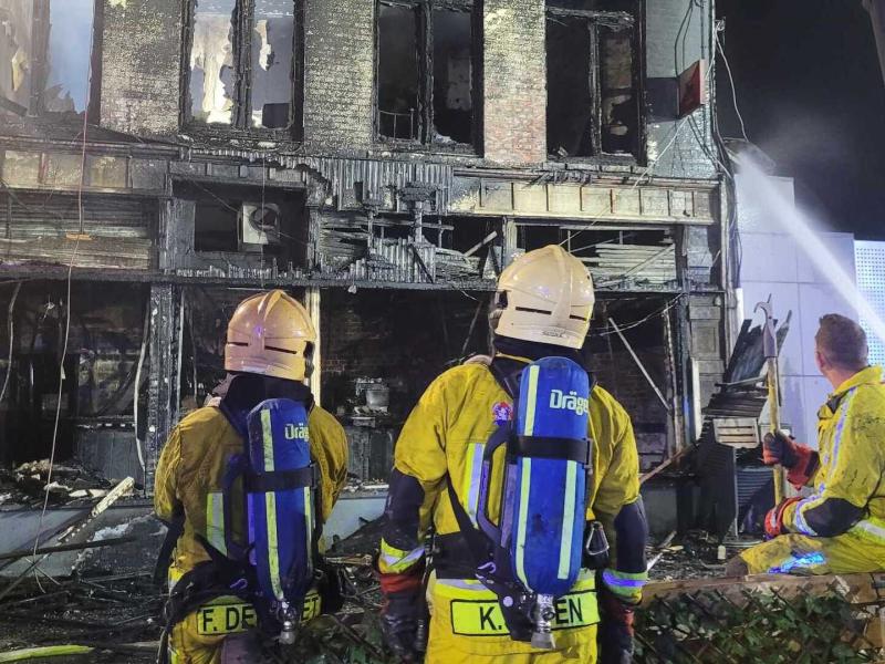Incendie d'un café cette nuit à Herstal
