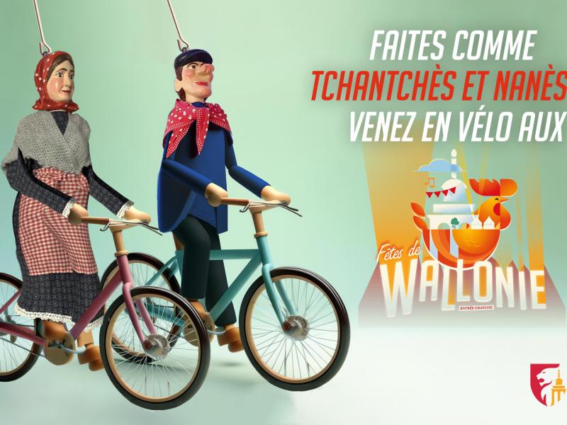 Parking vélos pour les Fêtes de Wallonie à Liège