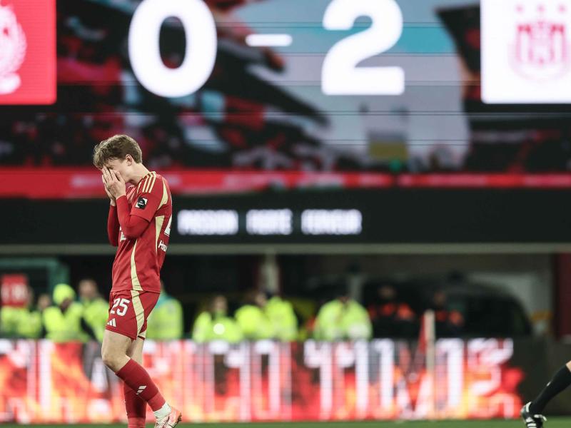 Battu dans le Clasico, le Standard s'éloigne des PO1