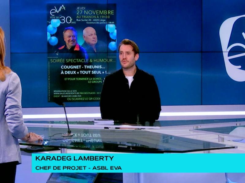 L'asbl EVA fête ses 30 ans par un spectacle d'humour et un concert