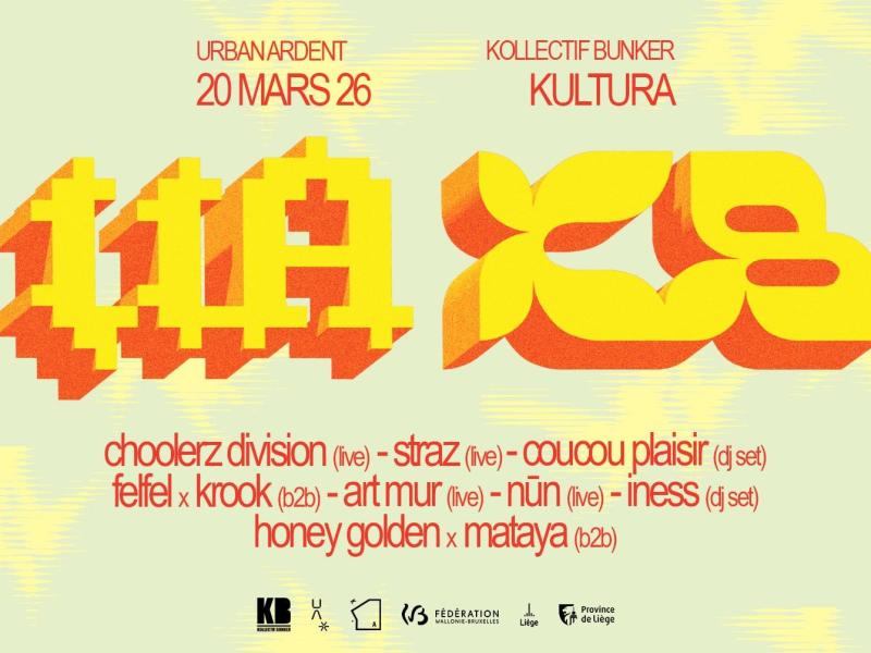 Evénement reporté : Urban Ardent et Kollectif Bunker pour une soirée entre Hip-Hop et Electro