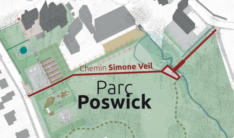 Huy : un Parc Poswick et un chemin Simone Veil à Tihange