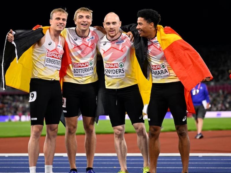 Euro d'athlétisme: le bronze pour Snyders au 4x100m