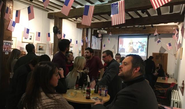 Nuit d'élections US à la Maison de la presse