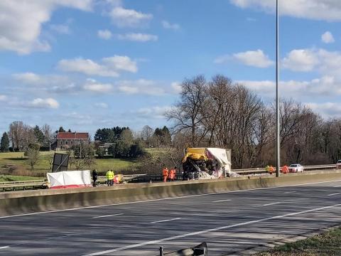 Accident entre camions sur la E40 (Cerexhe) : un deuxième décès annoncé
