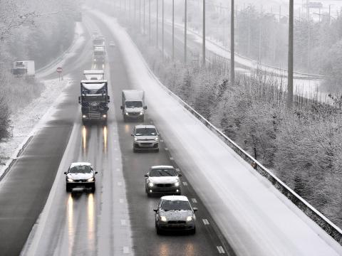 Alerte jaune aux conditions glissantes en provinces de Liège, Namur et Luxembourg