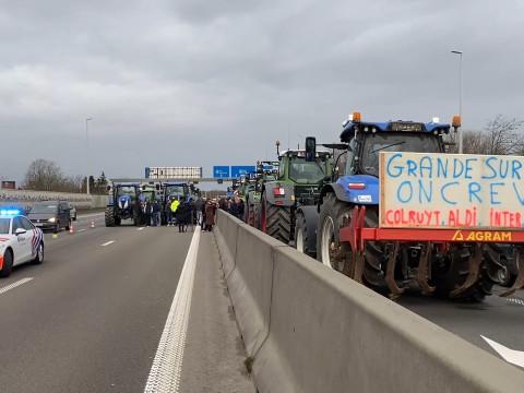 Barrages filtrants des agriculteurs en région liégeoise