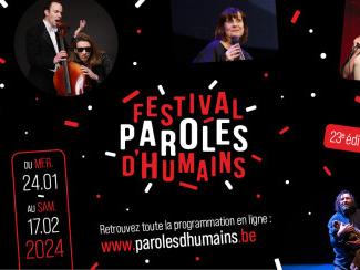 Le Festival Paroles d'Humains annonce une trentaine de spectacles du 24 janvier au 17 février