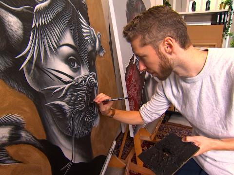 Le peintre liégeois Noir Artist exposé à Times Square 