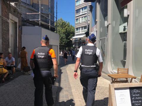 Liège : consignes covid plutôt bien respectées, une moyenne de 35 PV ce week-end