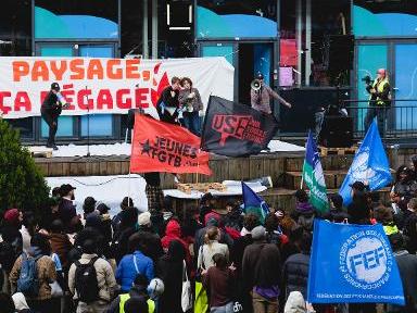 Nouvelle mobilisation des étudiants contre le nouveau décret Paysage