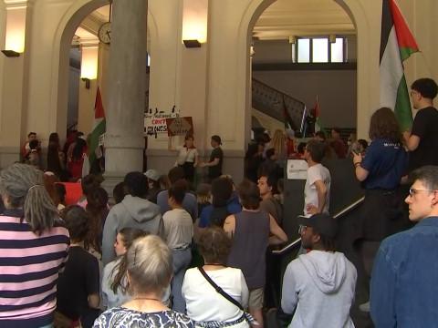 Reprise de l'occupation étudiante de l'Université de Liège pour la Palestine