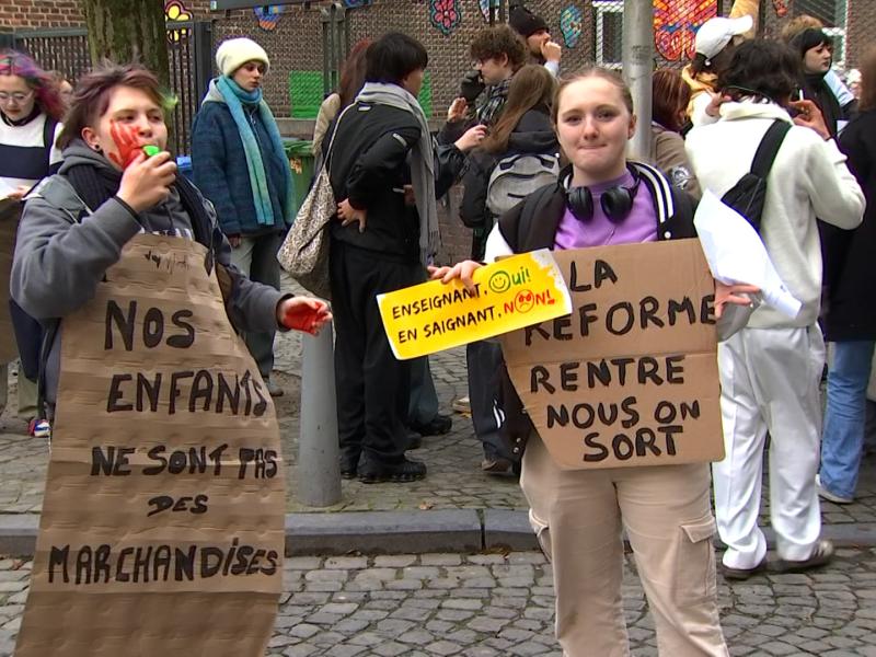Budget 2025 de la FWB : les étudiants du qualifiant manifestent leur mécontentement