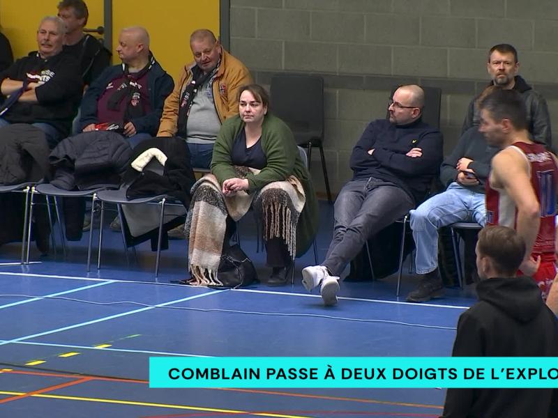 Final de la coupe de Belgique de Basket: Comblain passe à deux doigts de l'exploit face à Anvers