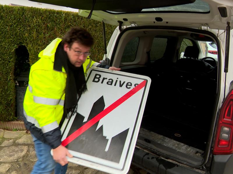 Braives : migration de plaques d'agglomération